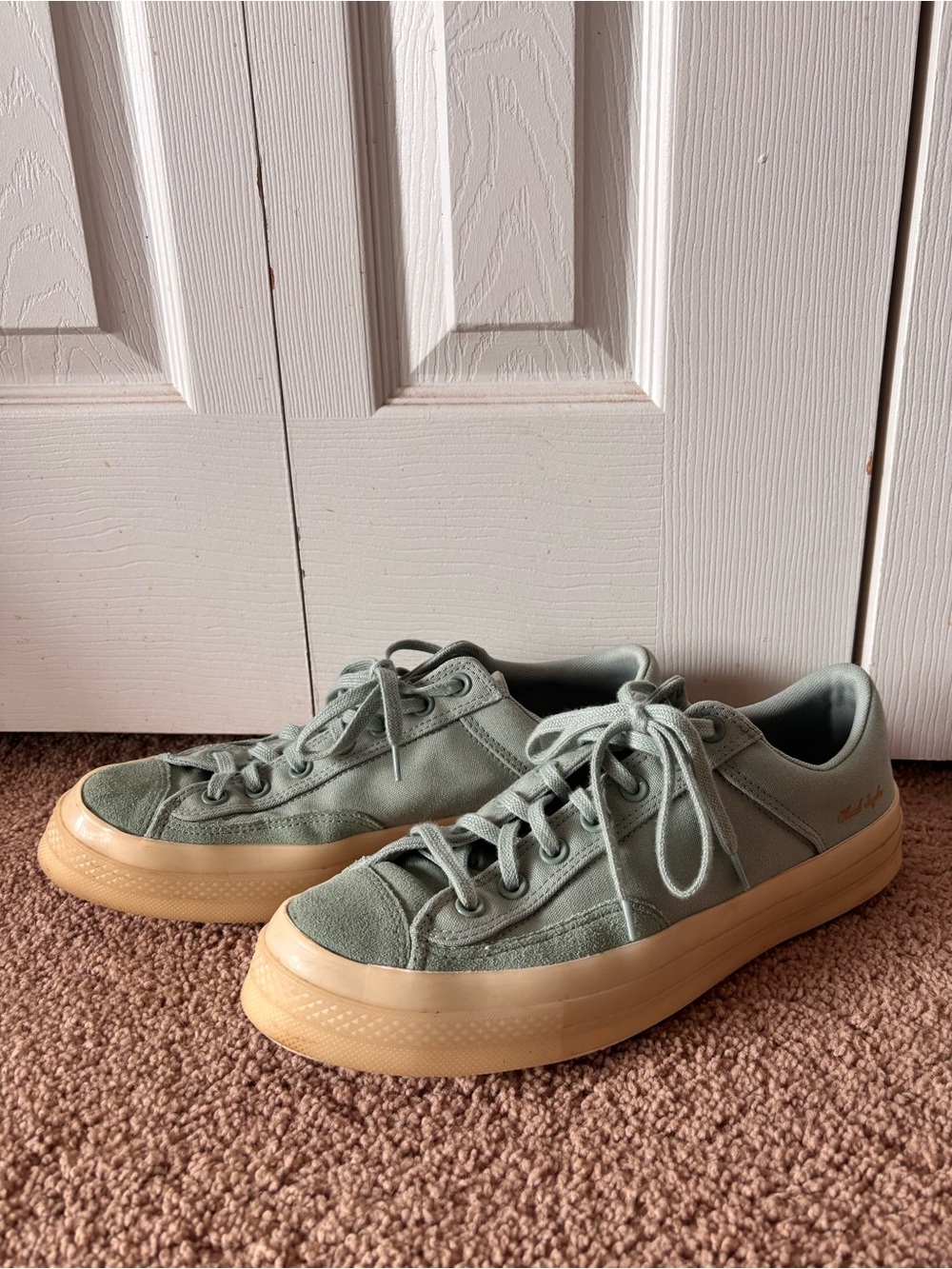 Converse Mint Green Low-Top Sneakers